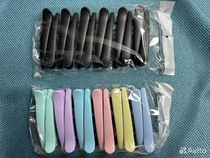 Зажимы для волос набор 6шт. Заколка крокодил