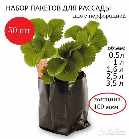 Пакеты для рассады