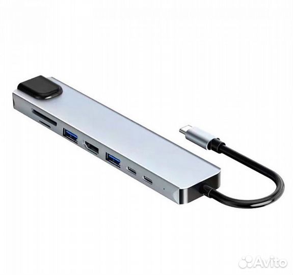 Хаб Type C 8 in 1 rj45 Apple multi port Переходник