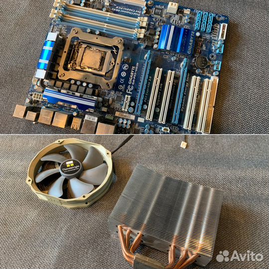 Материнская плата с процессором