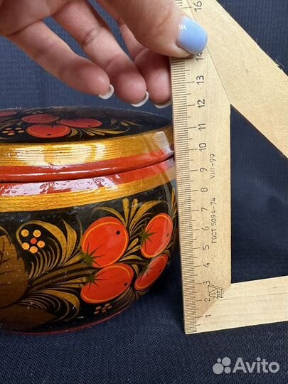 Шкатулка дерево Хохлома СССР