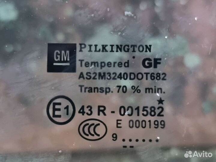 Стекло двери передней левой Opel Astra H