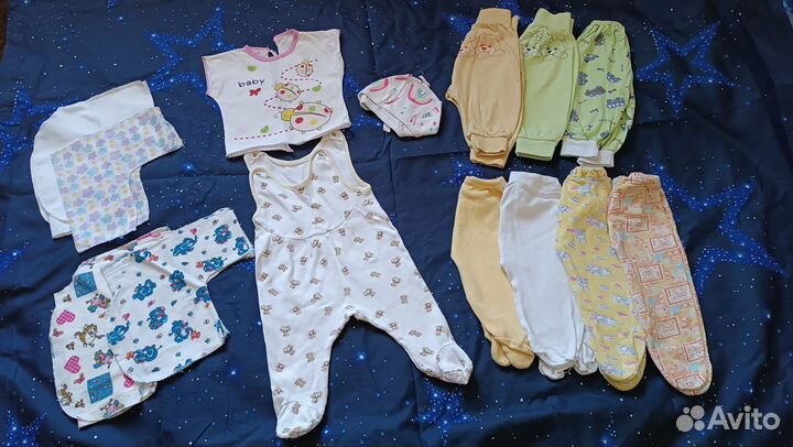 Детские вещи пакетом для девочки от 0 до 3 месяцев