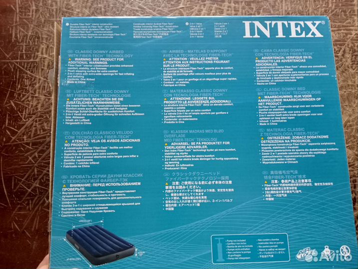 Надувной матрас intex