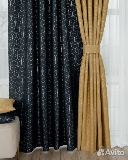 Шторы димаут гала роял+амаретто новые пошив