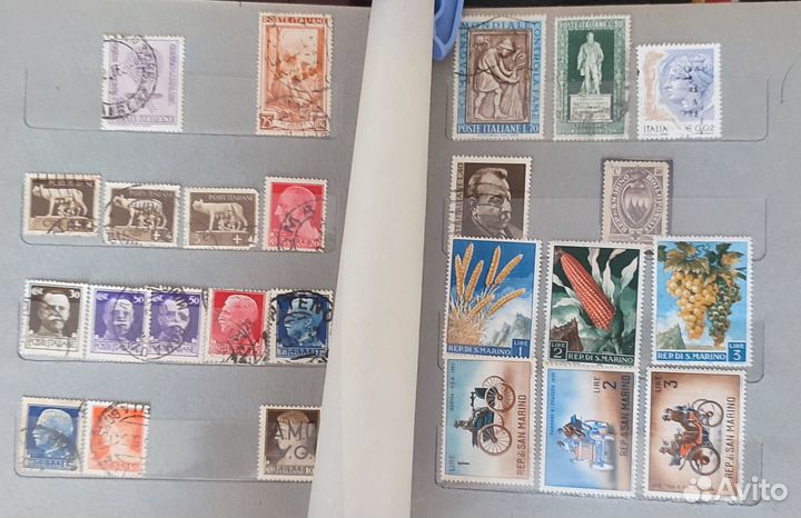 Почтовые Марки, марки Италии, Фиуме, Сан-Марино