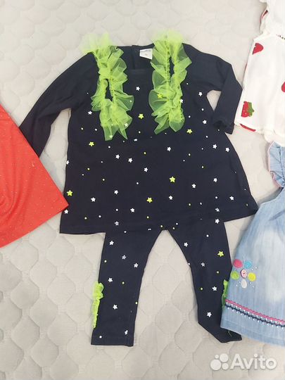 Брендовые вещи на девочку 74-80