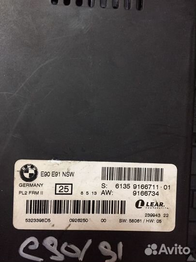 Блок света bmw e90 e91