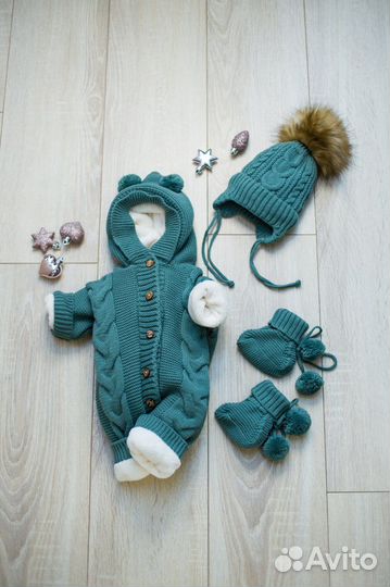 Меховой конверт на выписку новорожденного