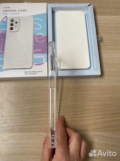 Чехол на телефон Samsung Galaxy A13 прозрачный