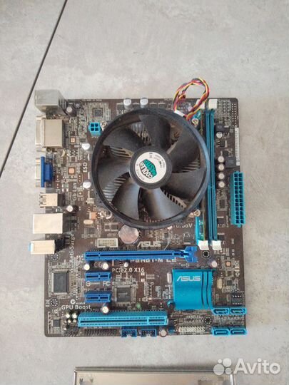 Комплект h61 lga1155/i5 4ядра/8gb ddr3 Kingston