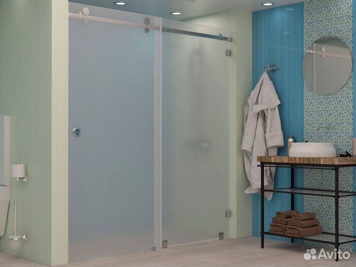 Душевая из стекла под ключ