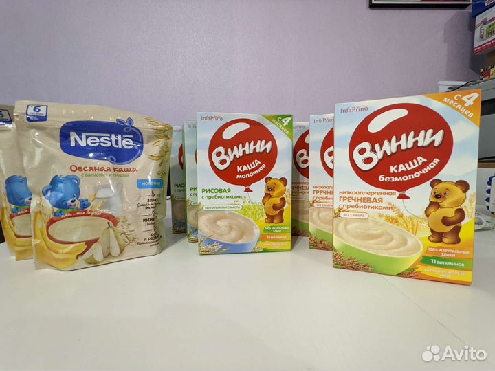 Детские каши в одни руки и по отдельности