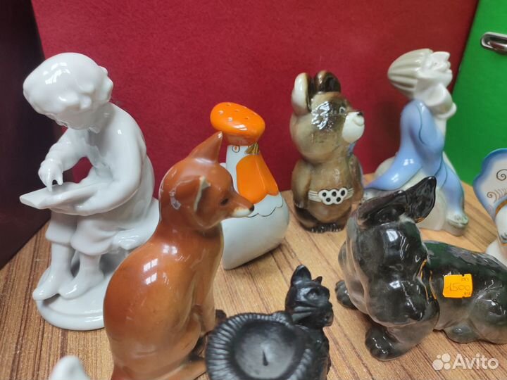 Фигурки. Чугун Касли. Фарфор лфз. Бронза