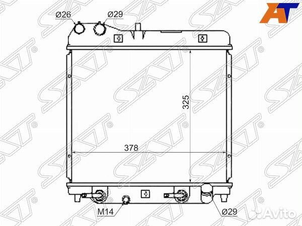 Радиатор Honda Fit 01-07 / Jazz 02-09