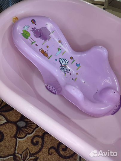 Ванночка для купания с горкой