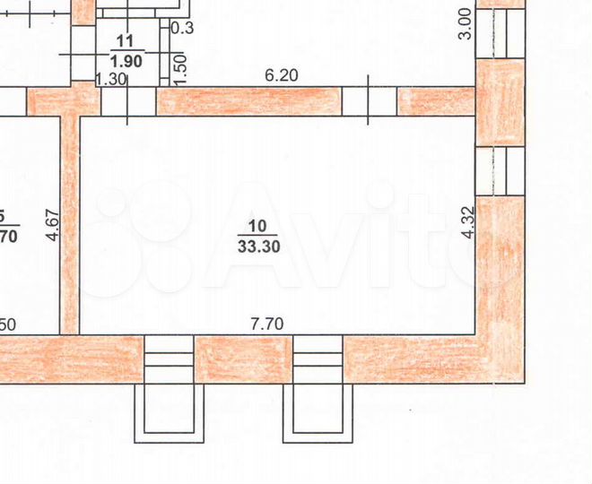 Свободного назначения, 33.3 м²