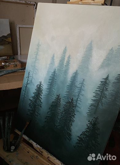 Картина маслом на заказ ручной работы в интерьер