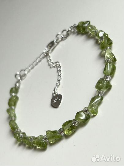 Браслет Хризолит натуральный