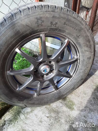 Литые диски r 16 5 114 3 60.1 с зимней резиной