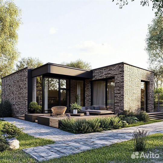 Каркасный дом Под ключ проект Идилия 130м2