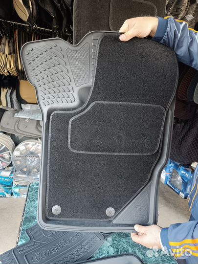 Коврики трансформер/резина+ворс/Калина-Гранта