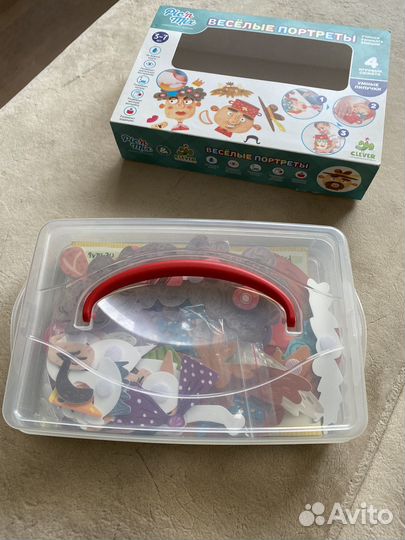 Умные-липучки игра Весёлые портреты от Clever