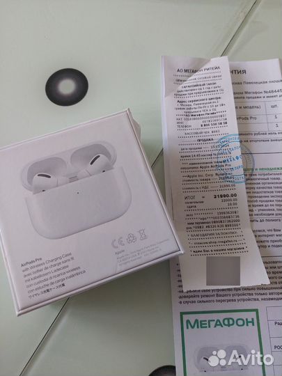 Беспроводные наушники apple airpods pro