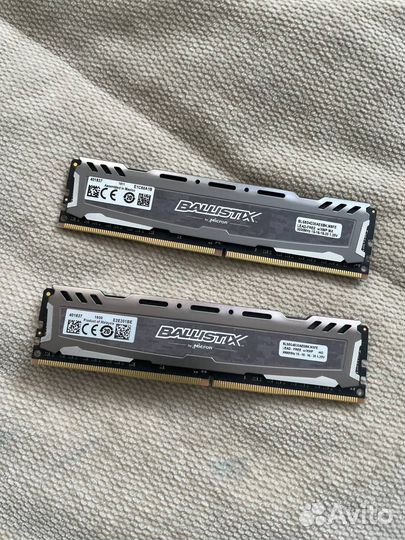 Оперативная память ddr4 crucial ballistix 16gb