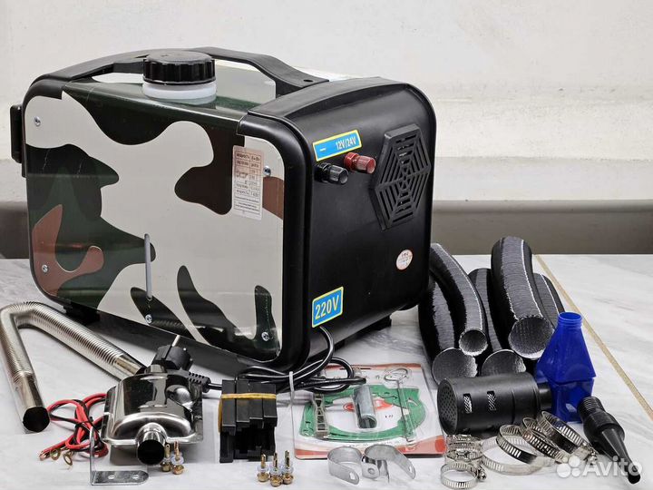 Отопитель переносной для палатки 12/24/220в