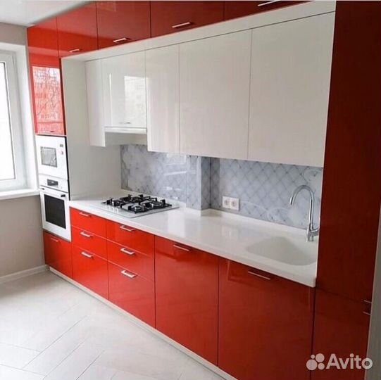 Цветные кухни на заказ под ключ