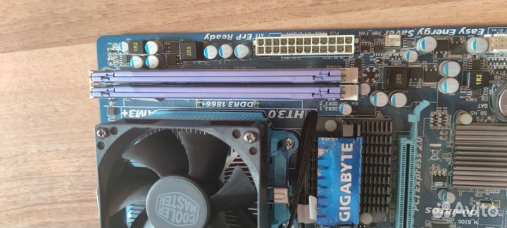 Сборка мать проц и оперативка