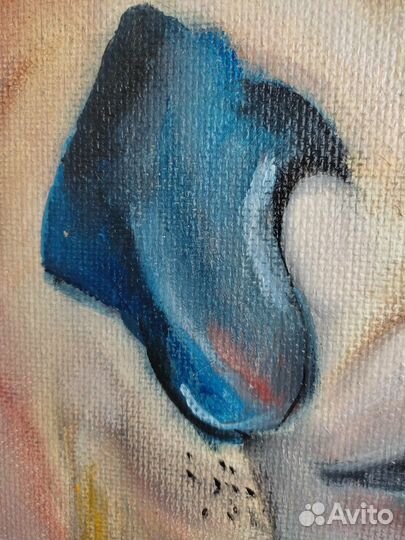 Картина маслом на оргалите (двп) Мопсы