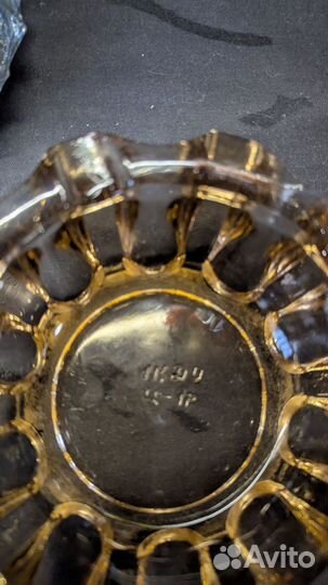 Пепельница СССР цветное стекло