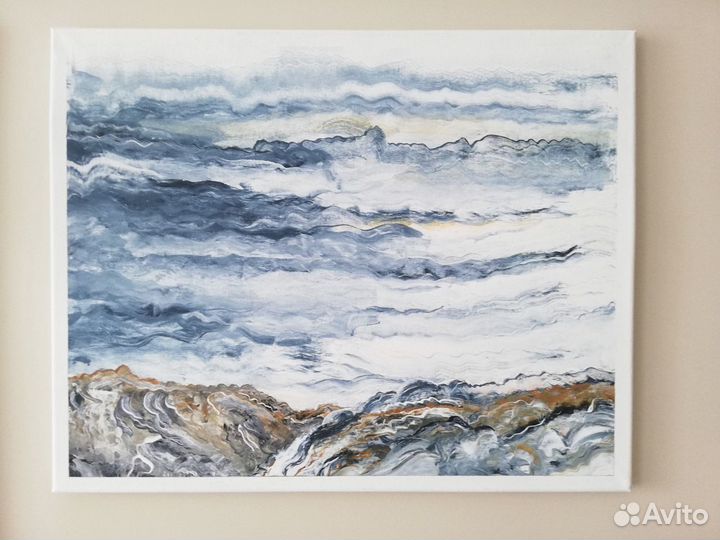 Картина абстракция интерьерная