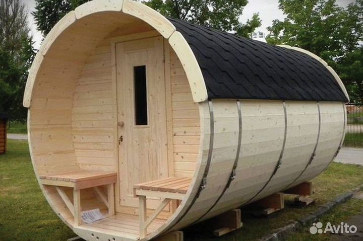 Баня бочка под ключ