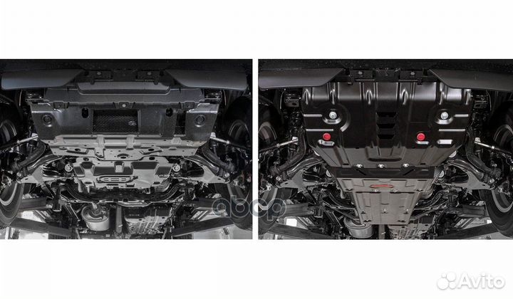 Защиты комплект: радиатор + картер + кпп + рк