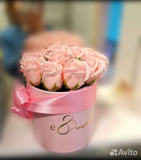 Букет из мыльных роз