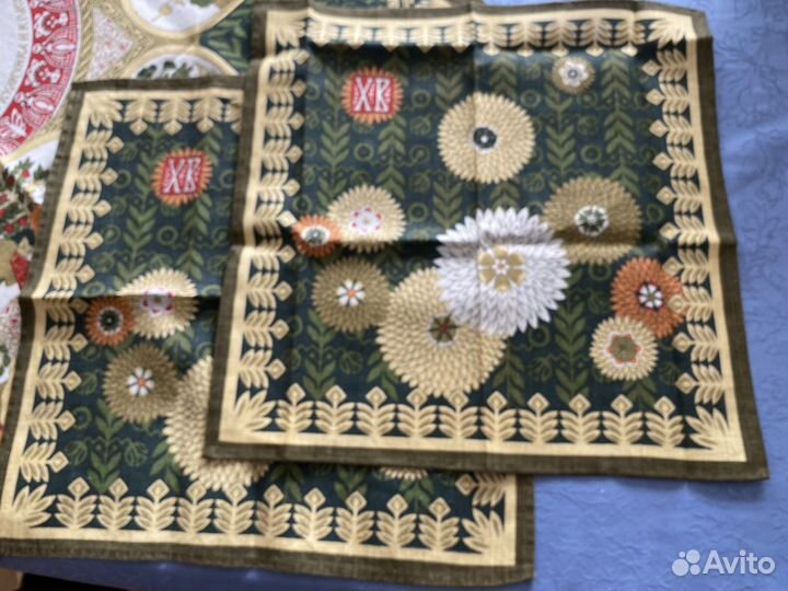 Пасхальный набор (льняная скатерть и салфетки)