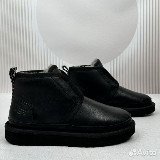 Угги женские Ugg neumel flex leather black
