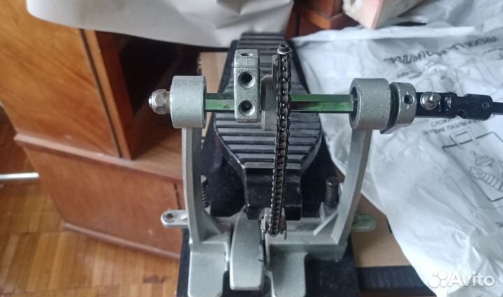 Кардан, двойная педаль для левши. Два варианта