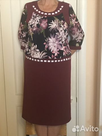 Нарядное платье (52 размер) оригинального фасона объявление продам