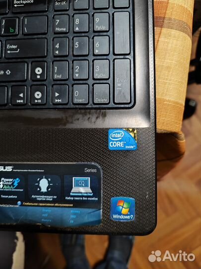 Asus K52F intel core I3 Разбор