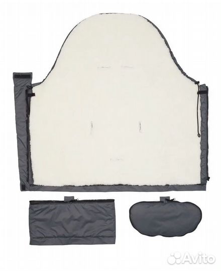 Конверт зимний на овчине и муфта-варежки в подарок