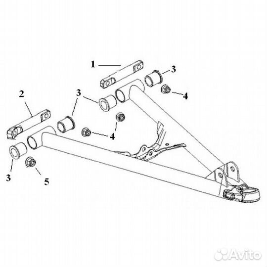 Ком-т втулок ниж/рычаг Polaris 600/800 switchback