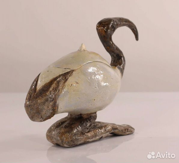 Керамика. Шкатулка. Священная птица Ибис