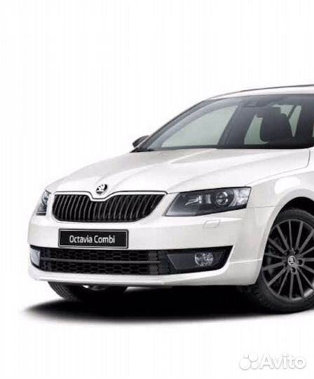 Накладка переднего бампера Skoda Octavia