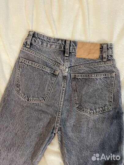 Джинсы zara 32 mom высокая талия женские