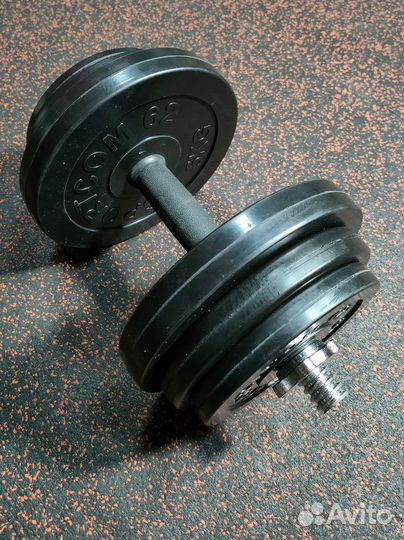 Гантель обрезиненная разборная 19 кг