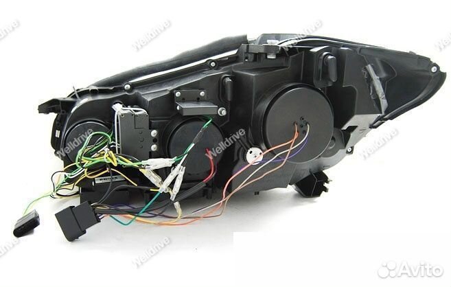 Фары Mercedes W221 05-09 ксенон с дхо черные